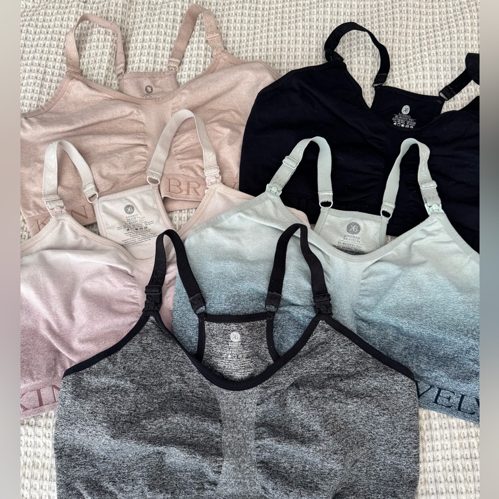 Kindred Bravely Racerback Nursing Bras - Set of 5